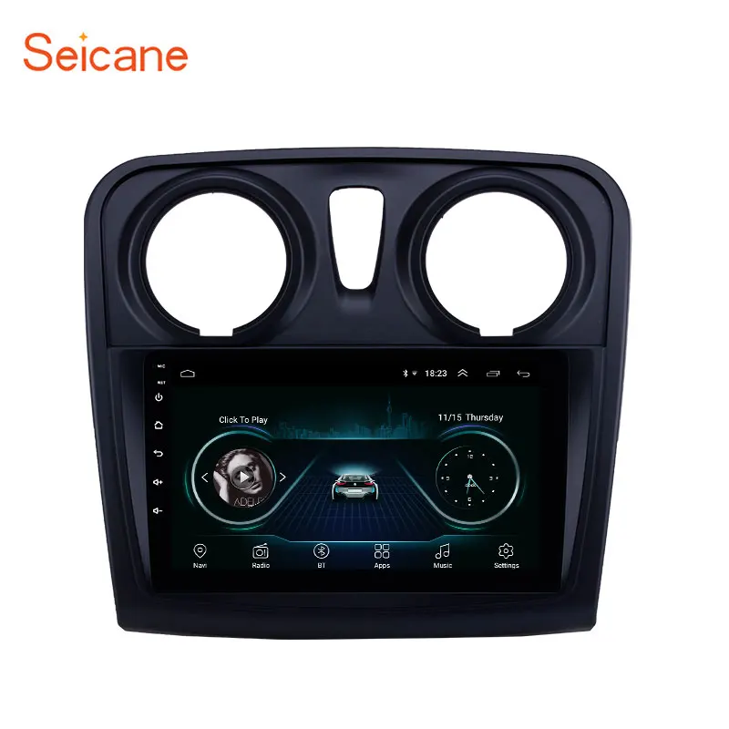 US $132.46 Seicane 9 Inch Car Multimedia Player 2 Din Android 100 For For Renault Dacia Sandero 2012 2013 2014 2017 Support Rear Camera