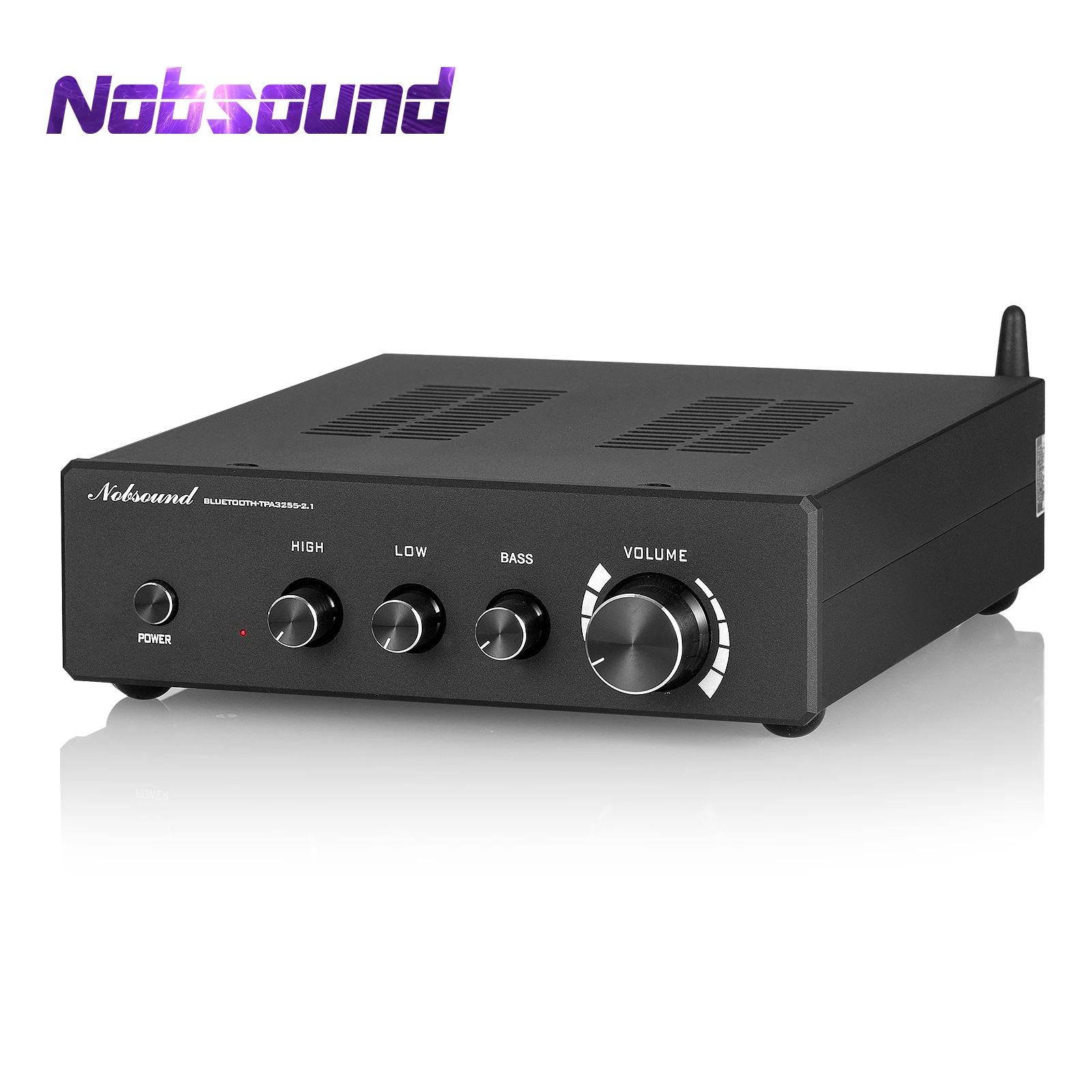 Nobsound HiFi 2.1 Channel Digital Amplifier Bluetooth 5.0 Receiver Home Stereo Subwoofer Power Amp 300W*2+600W | Электроника