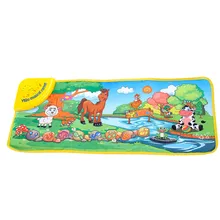 YIQU музыкальный сенсорный игровой коврик для детей, Детский Музыкальный сенсорный коврик для животных, детский музыкальный коврик SEP02