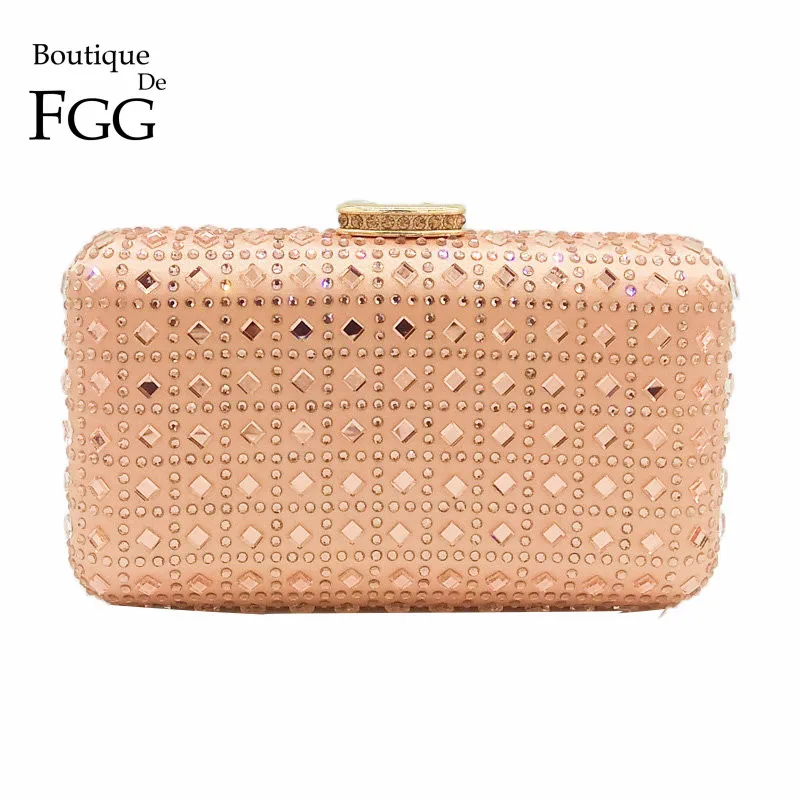 Роскошный клатч Boutique De FGG вечерние сумки для женщин сумочки Стразы