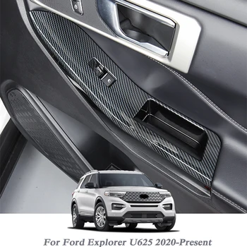 

For Ford Explorer U625 2020-PresentCar Styling Internal Door Window Lift Switch Sequin Internal Sticker Interior Frame Accessory