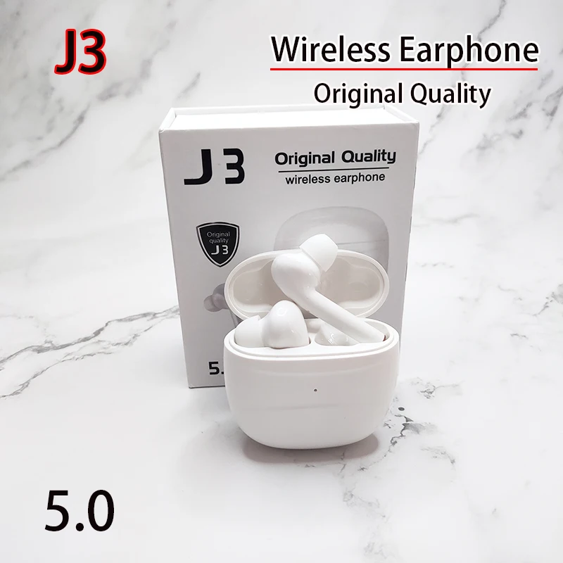 Оригинальные Bluetooth наушники J3 TWS беспроводные 5 0 стереонаушники HD игровая