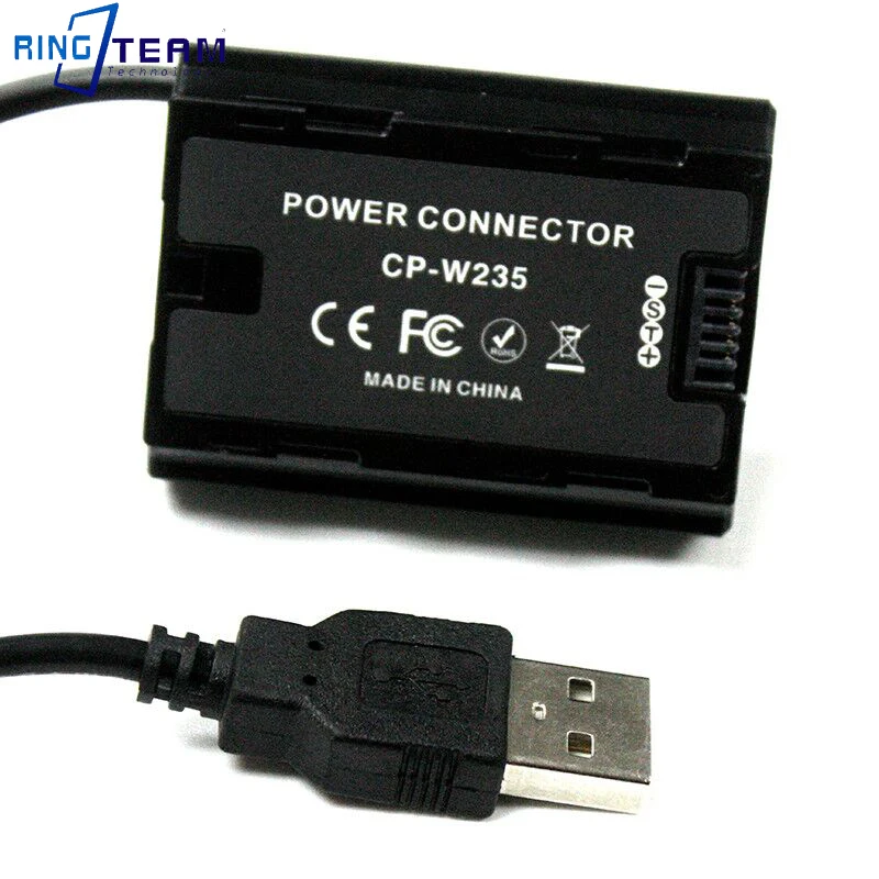 Cavo Usb A Cp-W235 Batteria Fittizia Np-W235 Accoppiatore Cc Per Fotocamera Fuji X-T4 Xt4 X-H2 Gfx 50Sii