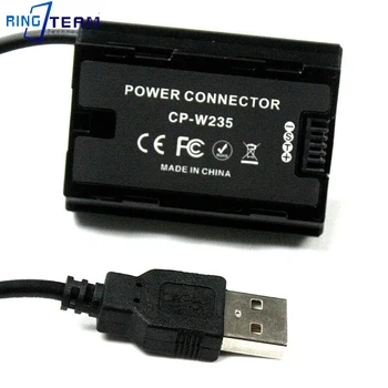 

USB Cable to CP-W235 Dummy Battery NP-W235 DC Coupler for Fuji X-T4 XT4 Camera