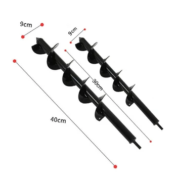 

Seedling Drill Bit Black Non-slip Ground Gardening Tools Hole Earth auger