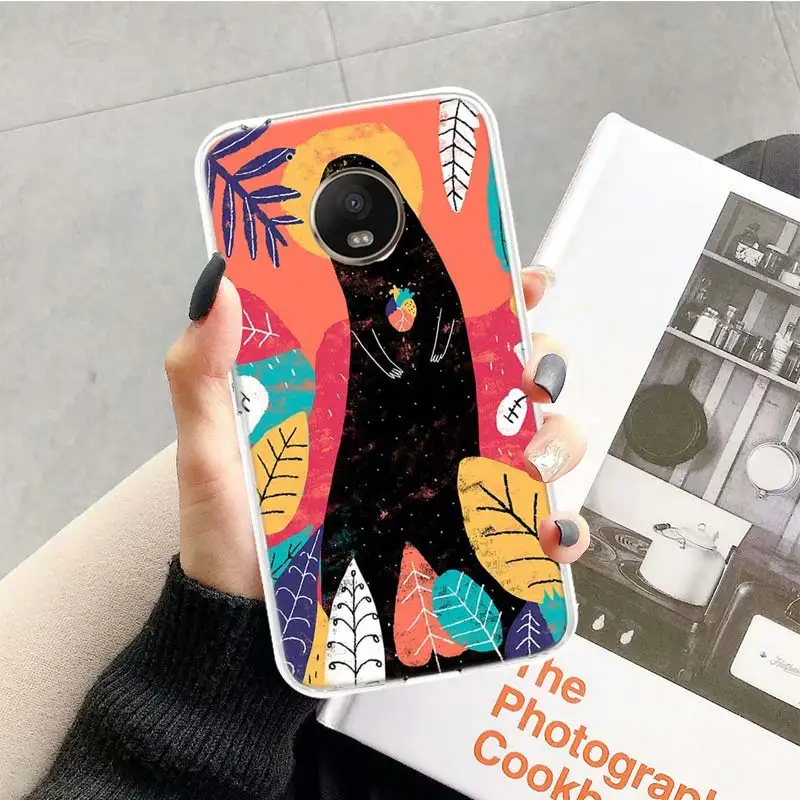 TR317-7 Чехол Studio Ghibli Totoro для Motorola Moto G7 G6 G5S G5 E4 Plus G4 E5 Play X4 power TPU с рисунком на заказ - Цвет: TR317-7