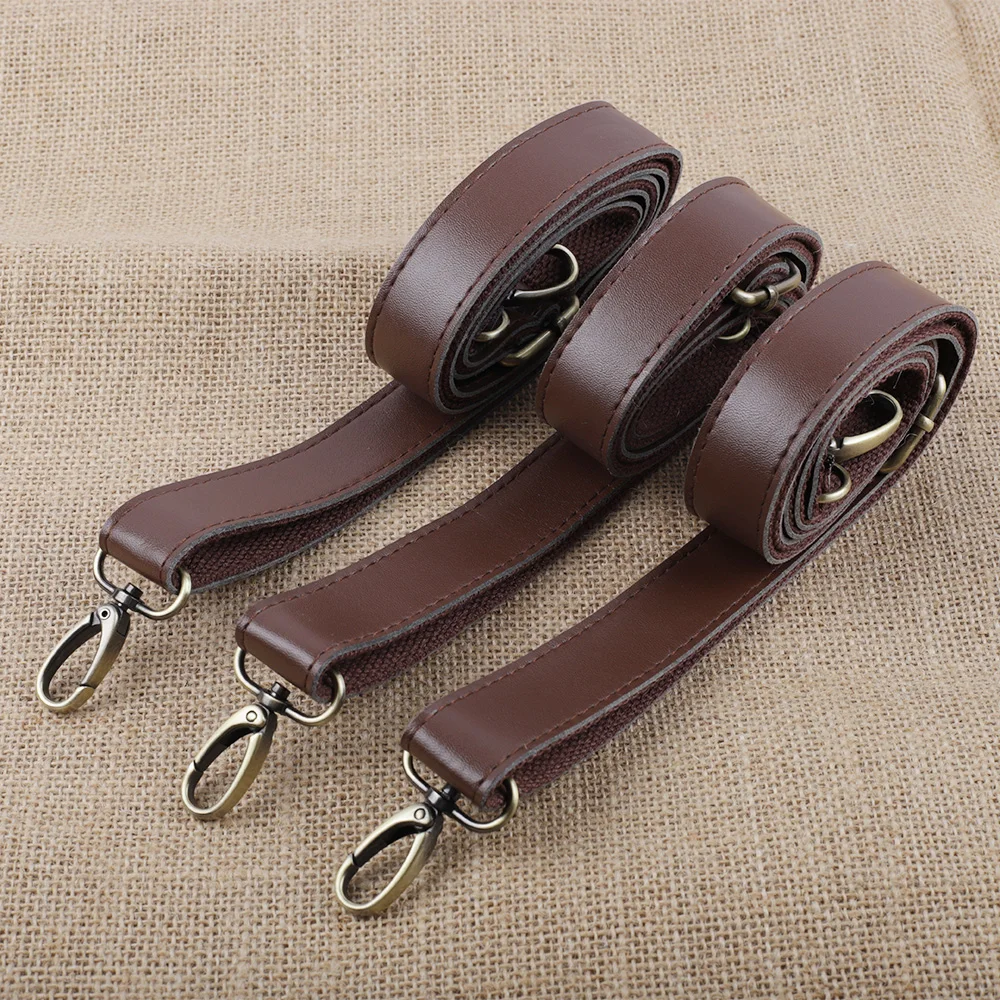 Genuine Leather Bag Strap Handle Crossbody Handbag