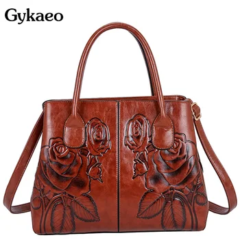

Gykaeo New Ladies Party Floral Tote Bags Handbags Women Famous Brands High Quality Fashion Messenger Shoulder Bag Bolsa Feminina