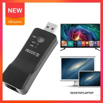 

Smart Wireless USB WiFi Lan Adapter 802.11 B/g/n Standards LAN Ethernet Cable WiFi Dongle with TV RJ-45 I9O5