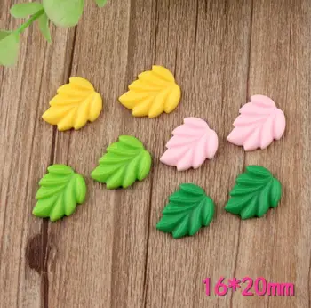 

Kawaii flat back resin leaves DIY resin cabochons Cabochon for Hair Bow Center DIY Children Hair Accessories