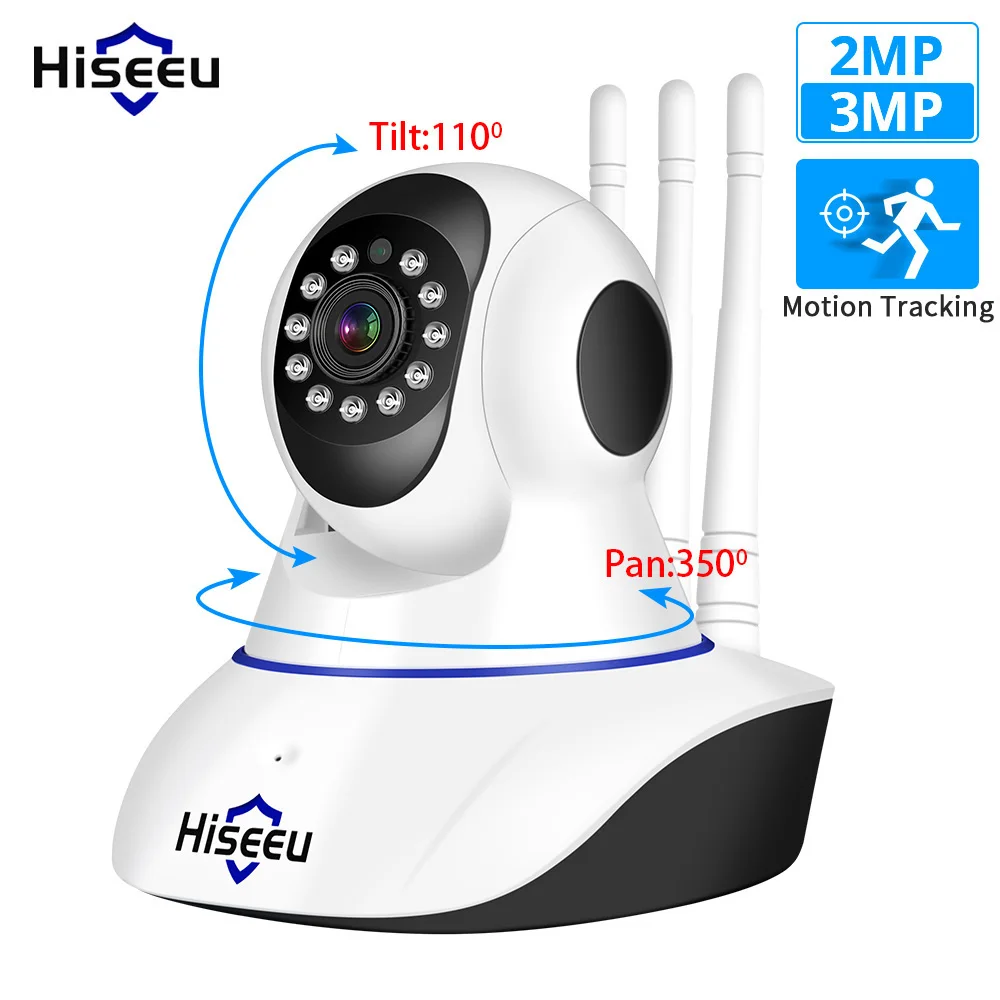 IP камера Hiseeu 1080P 1536P Wi Fi 2 МП|night vision cctv camera|security ipcamera baby monitors |