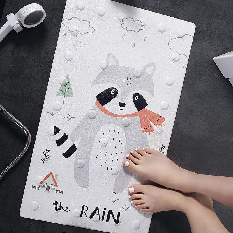 1 шт. Kawaii животное узор Противоскользящий коврик для ванной милый мультфильм Динозавр кошка лягушка картина ванная комната коврик для ног домашний декор