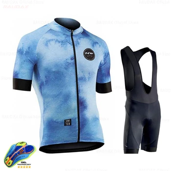 

2020 Northwave Summer Men Cycling Jersey short pants set Breathable MTB Bicycle Cycling Clothing Bike suit Maillot Ropa Ciclismo