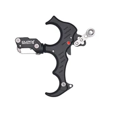 

3 Finger Thumb Caliper Grip Archery Bow Release Aid for Outdoor Hunting Practice Support Aid Auxiliary Accessory