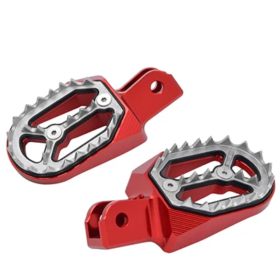 JAER CNC мотоциклетные подножки для Honda CRF230 L CRF230L 2003-2009 Высокое качество грязи велосипед подставка для ног CRF230F 2005 - Цвет: Красный