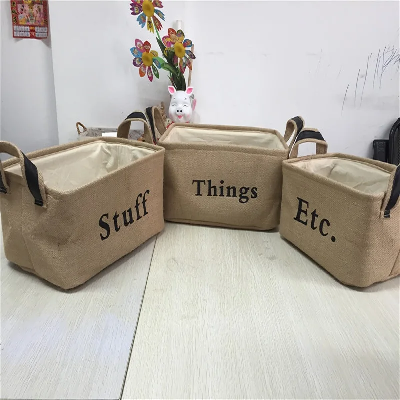 

Nordic Style Laundry Basket Clothes Organizer Storage Basket Large Cotton Linen Home Sundries Storage