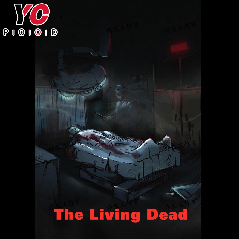 

Escape game theme the living dead room escape scenario horror hospital story escape room design YOPOOD escape prop supplier