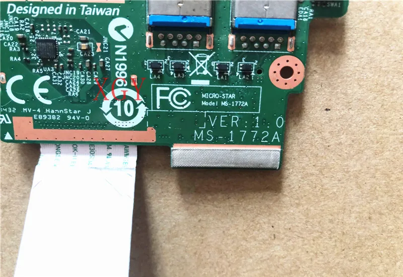 Placa de Leitor Original para Msi Gs70 Series 2pe Placa de Leitura Usb com Flash 1.0 Testada - Imagem 2