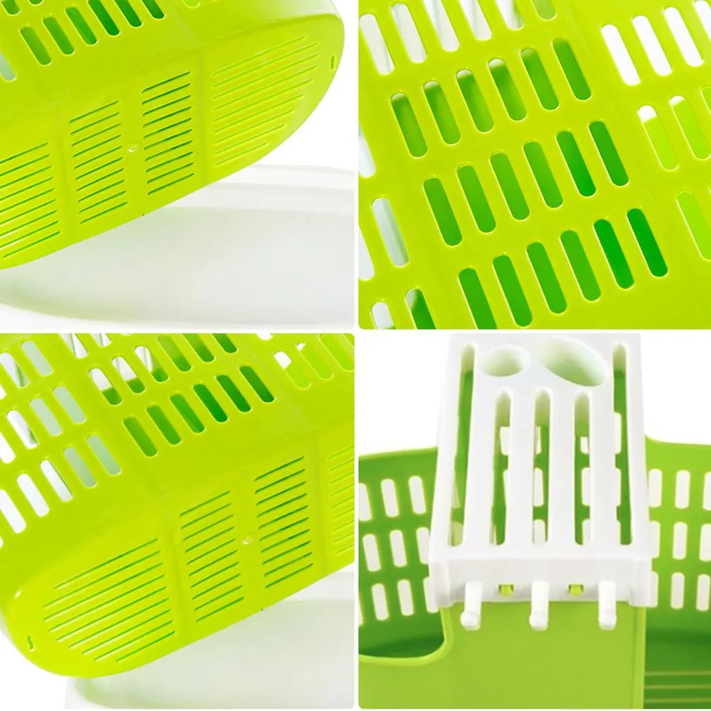 Kitchen Draining Water Chopsticks Cage Spoon Storage Rack Cutlery Organizer Drainer Multifunctional Storage Box Plastic Holder