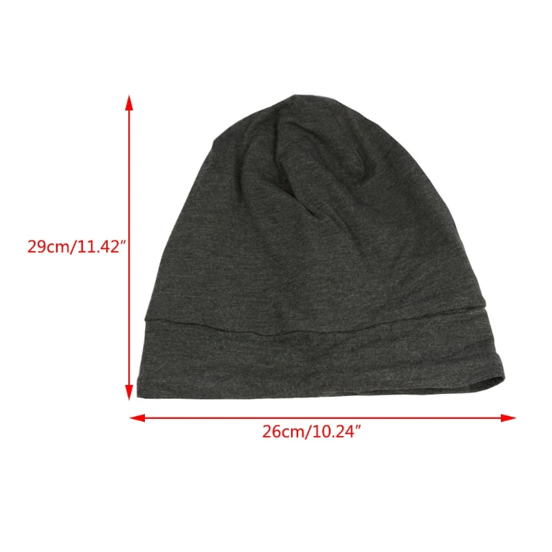

Satin Lined Sleep Cap Hair Cover Bonnet Adjustable Elastic Silky Slouchy Skull Beanie Solid Color Night Sleeping Hat