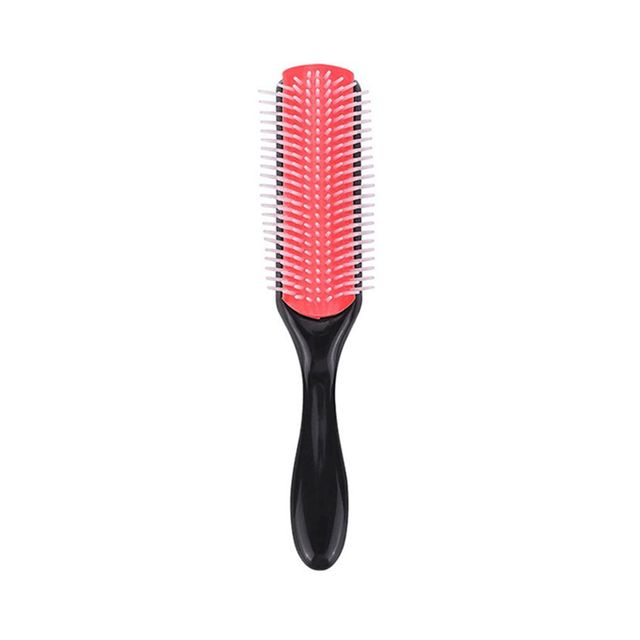 9-Rows Detangling Hair Brush Denman Detangler Hairbrush Portable Scalp Massager Straight Curly Wet Anti-static Hair Comb