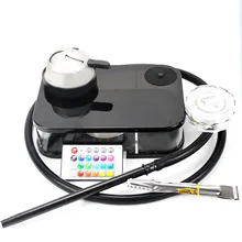 Acrylic Hookah With LED Light Shisha Box Nargile Sheesha Narguile Chicha Cachimbas Water Pipe Shisha Hookah Set Accessory