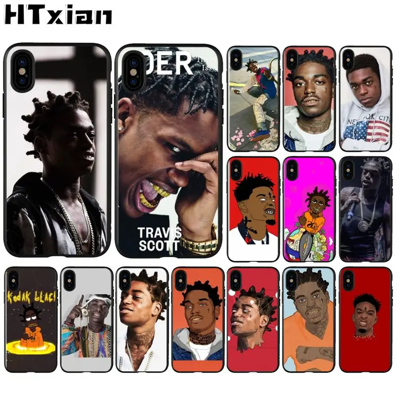 HTXian Kodak Black Song Soft black Phone Case for iPhone 11 pro XS MAX 8 7 6 6S Plus X 5 5S SE XR case