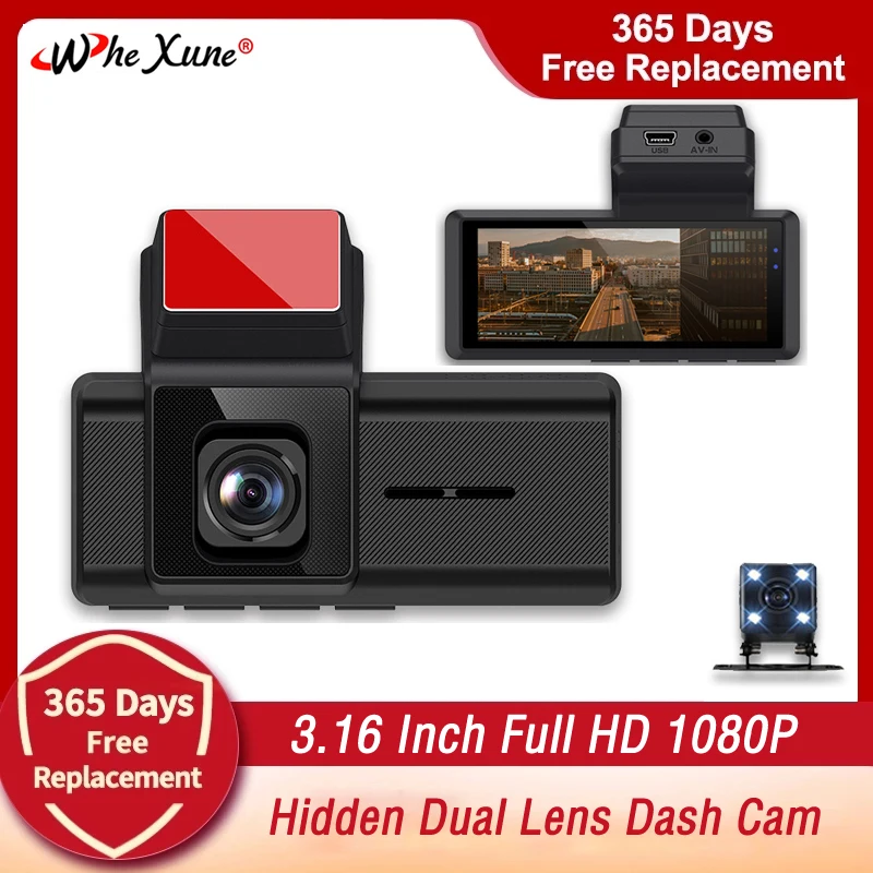 

3" Car DVR Dash Camera Rear View Video Recorder 1080P HD WDR Loop Recording G-Sensor Night Vision 170° Wide Angle Dash Cam