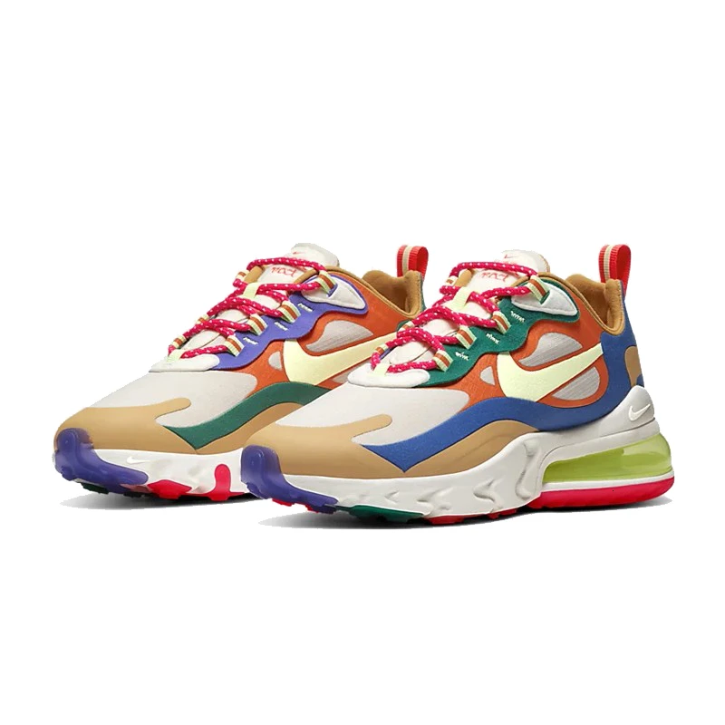 Женские кроссовки для бега NIKE AIR MAX 270 REACT с воздушной подушкой, спортивный светильник, женские кроссовки Air Max 270# CQ4805