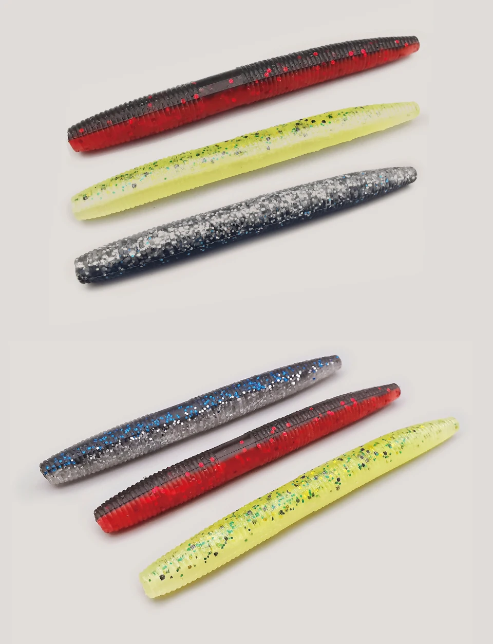 LUREHOLIC 3,0 Zoll Stick Worm Senko 12 Stück 8 cm 3,2 g Hochfrequenz-Tiny-Tremors Wacky Drop Shot Soft Lure Bait – Detail 3
