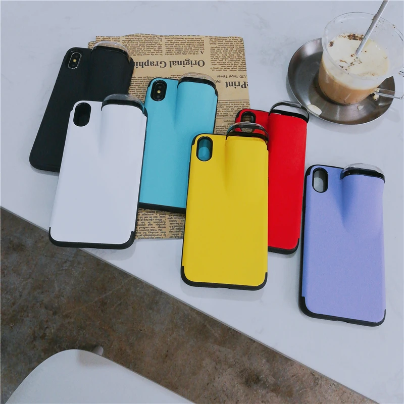 Роскошный 2 в 1 чехол для телефона с Airpods iPhone 11 Pro Max Xs XR 8 7 Plus силиконовый держатель