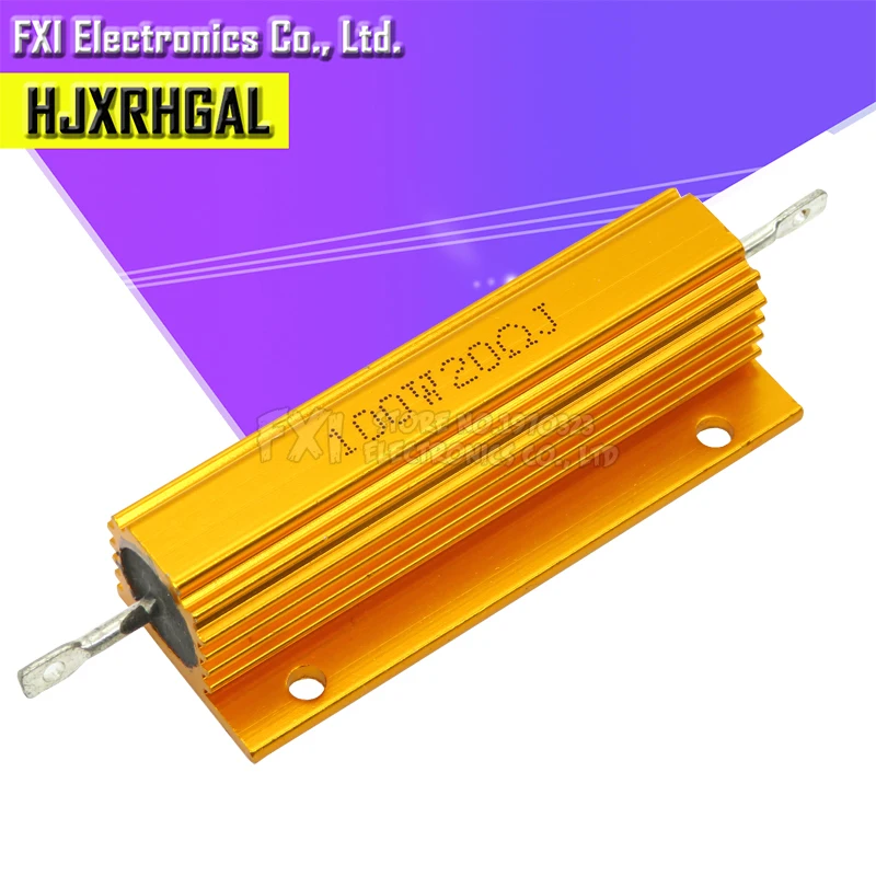 0.1-1k Ohm 50w-100w Gold Aluminum Shell ResistanceHoused Case Wirewound Resistor 0.1-1k Ohm 50w-100w Gold Aluminum Shell ResistanceHoused Case Wirewound Resistor