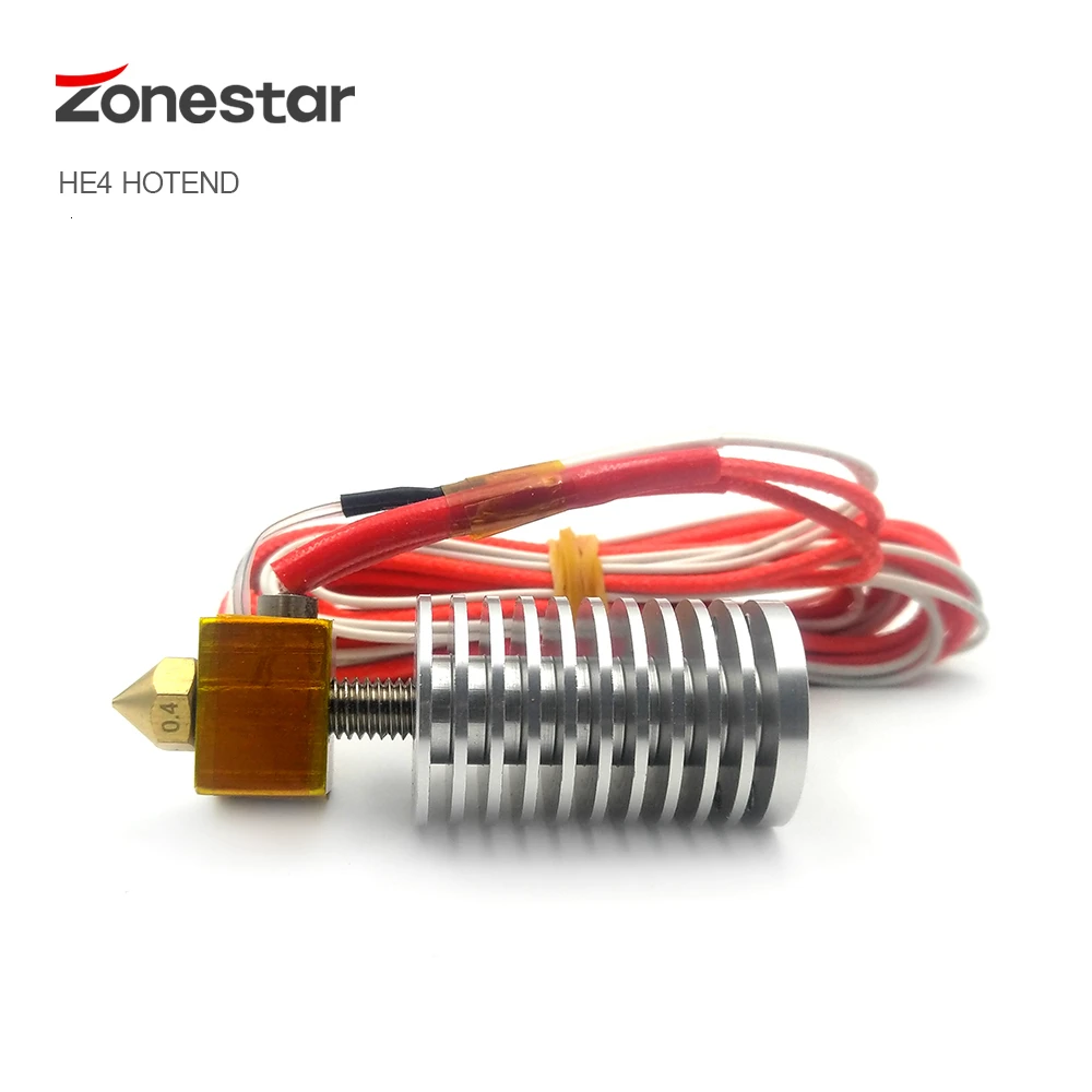 Обновленный Одноцветный экструдер Hotend сопло 0 4 мм 1 75 мм диаметр нити Аксессуары для 3d принтера части J Head HE3D HE4 ZONESTAR