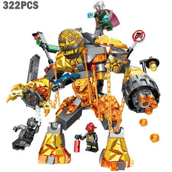 

322pcs lepinblock Avengers 4 Super Heroe Marvel Molten Spider Man Venom Spiderman Far From Home Building Block Brick Toy Figure