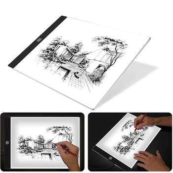 

A4 Digital Drawing Tablet Graphic Tablets LED Light Box Pad Electronic USB Tracing Art Copy Board Writing Painting Table