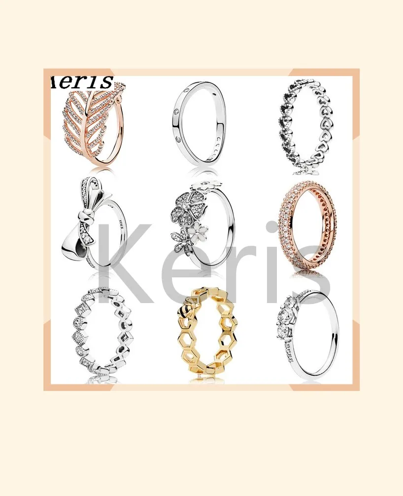 

2019 New Fashion Sterling Silver S9251:Multi-Style Deciduous Charm Ring Ladies Holiday Gift Jewelry