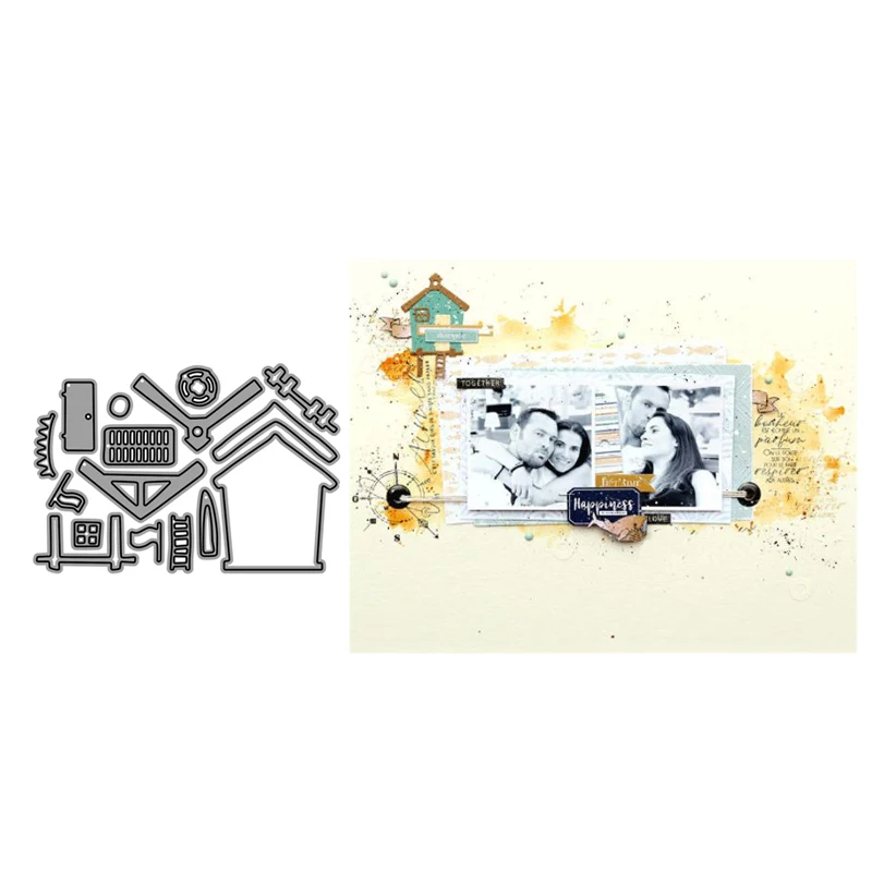 Новое поступление 2019 металлические Вырубные трафареты для скрапбукинга