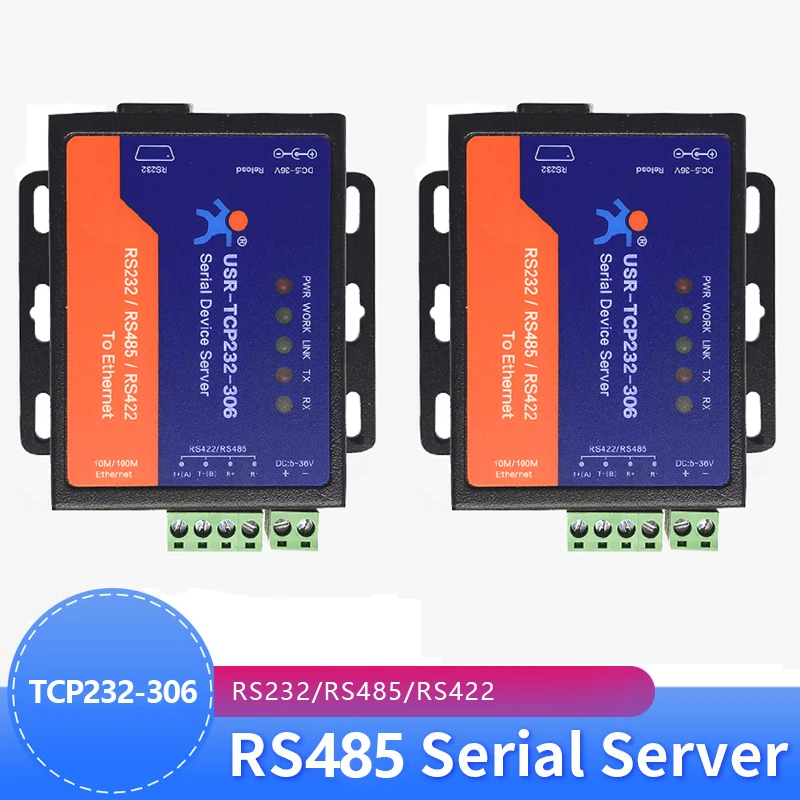2 шт. Стандартный Серийный порт RS232/RS485/RS422 для Ethernet-сервера TCP/IP систем