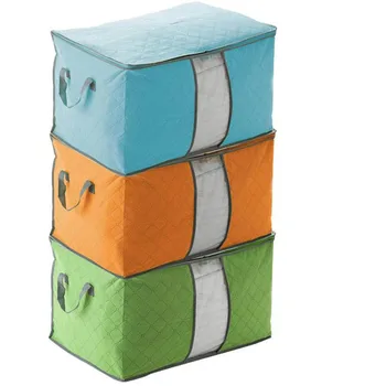 

VACCLO Color Bamboo Charcoal Quilt Storage Bag Environmentally Dustproof Moisture-Proof Organizing Folders Convenient Storage