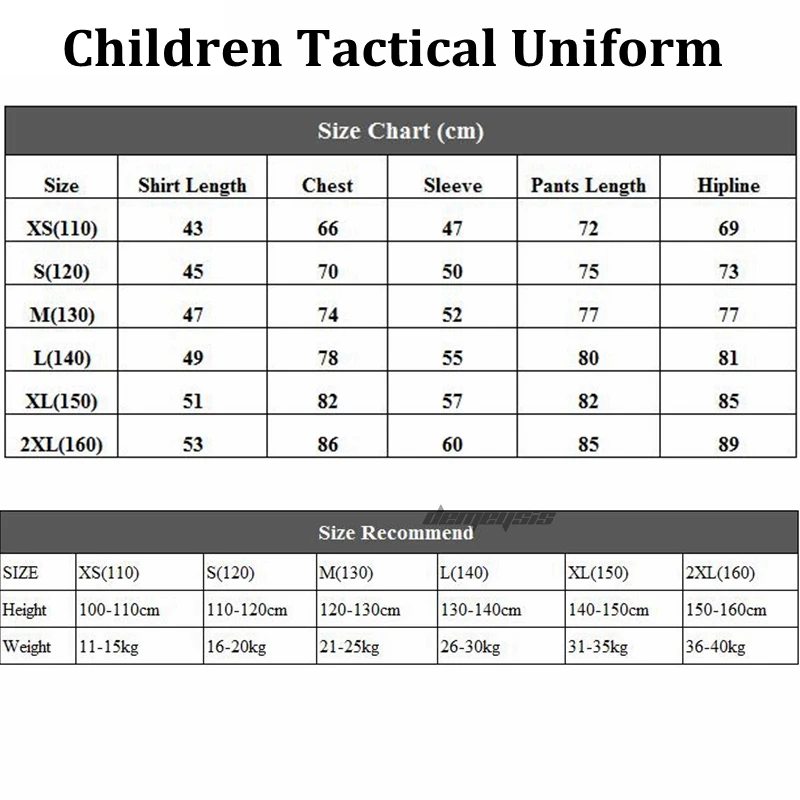 Военная детская форма, удобная камуфляжная форма для мальчиков и девочек, комплект тактической пейнтбольной формы, Детский костюм, рубашка+ штаны, комплект одежды