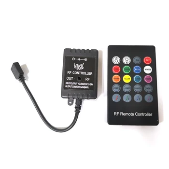 

Wireless Remote Control Switch For Lamp Light 16 Modes Dimmer DC12V 20 Keys Music Control For RGB LED Strip Wifi App Control