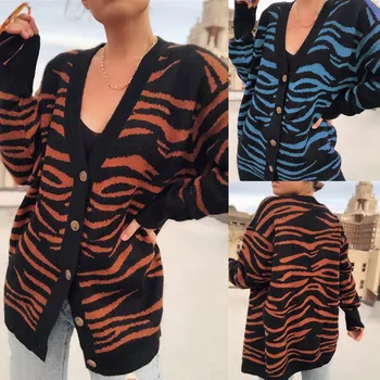 

Autumn Winter Boho Open Front Cardigan Colorblock Long Sleeve Loose Knit Sweaters Plus Size Windbreaker Famale женская куртка