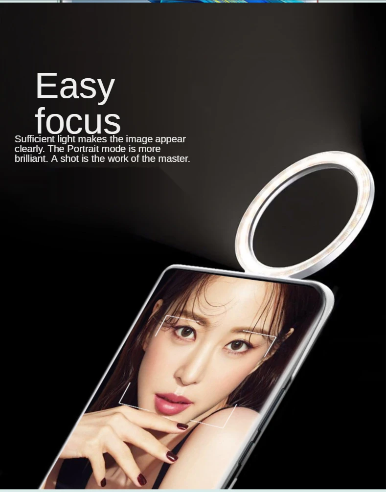 Novo para Huawei Case do Telefone Luz de Preenchimento Companheiro P30 Pro Plus Selfie Beleza Anel Flash Capa Case Escudo Estável 2021 P40 40 30 4 Telefonia e Comunicação