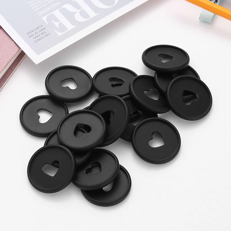 Anillo de carpeta de corazón de seta de 35MM, discos de botón con forma de hoja, hebilla de encuadernación mate, álbum de recortes artesanal, carpeta de 360 grados, suministros escolares