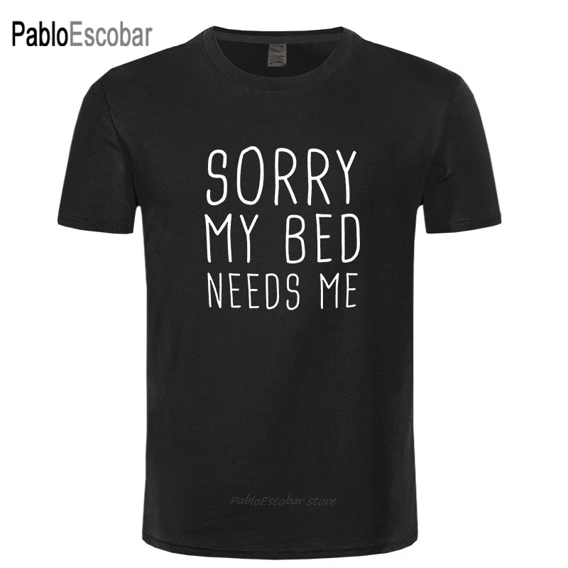 Женская толстовка с надписью Sorry My Bed Needs Me Повседневный хлопковый джемпер