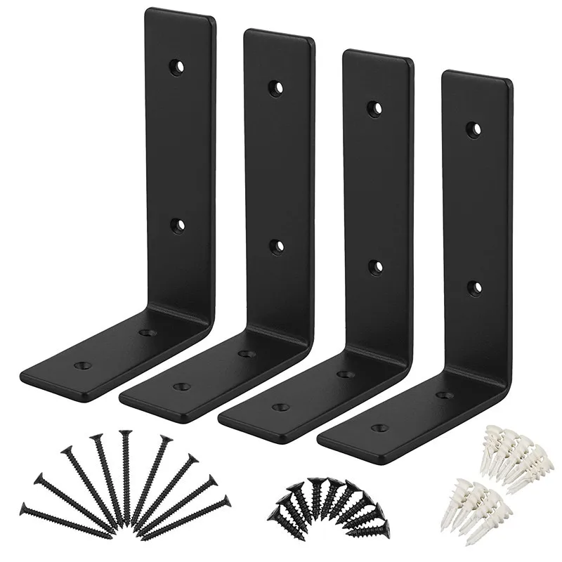 Iron Art Wall Tripod Brace Bookshelf Wall Storage Shelf Wall Hangers Partition Load Bearing