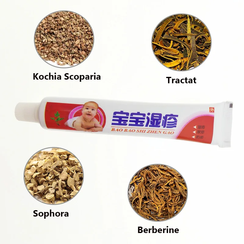 1pcs Baby Eczema Cream Psoriasis Pruritus Dermatitis Itching Repair Skin Chinese Herbal Medical Plaster Ointment S011