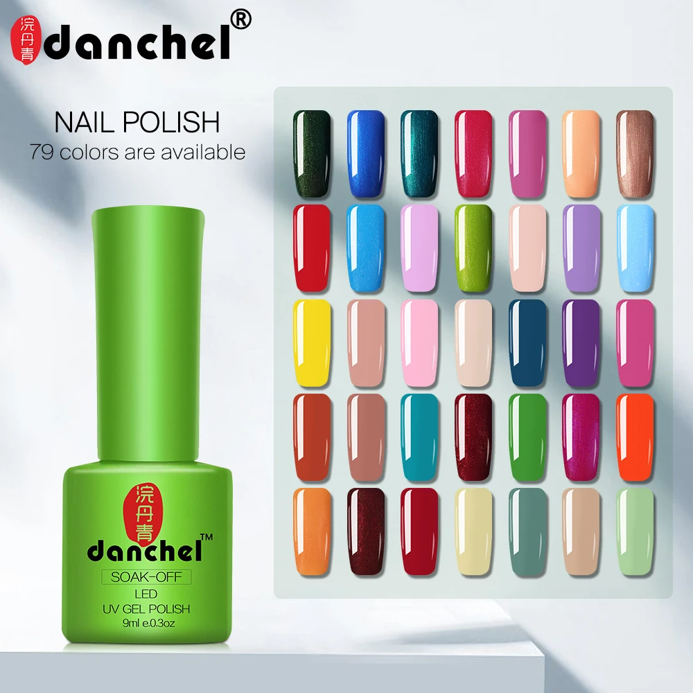  Danchel 43-79 Color 9ml Gel Varnish Nails Art Vernis UV LED Primer Semi Permanent LED Soak-Off Gel 