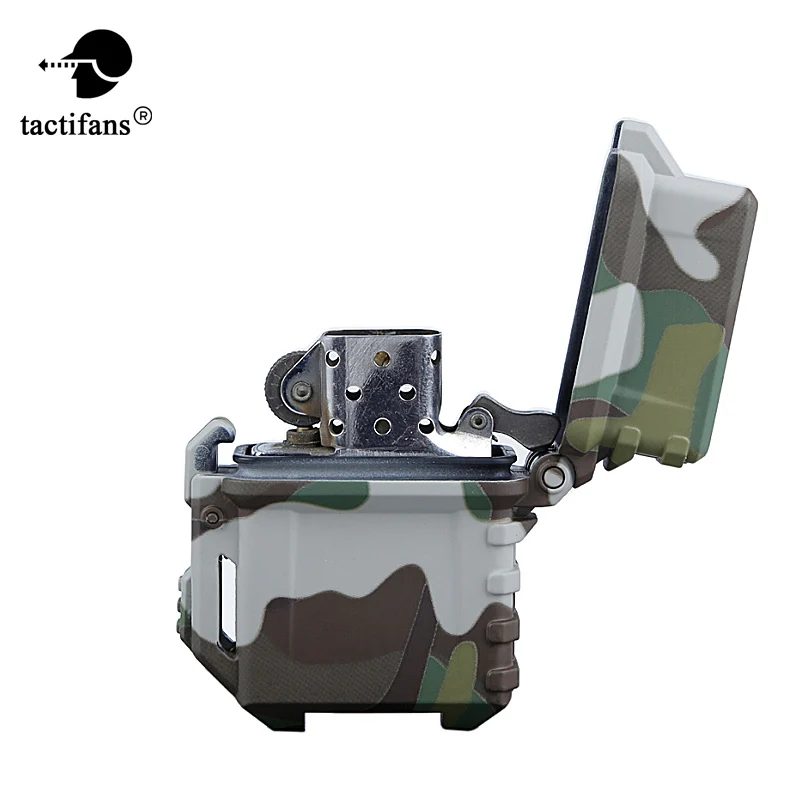 

Tactical Lighter Shell Storage Case Inner Tank Lighter Container Organizer Holder Sleeve Outdoor Camping Survival Hunting Tool
