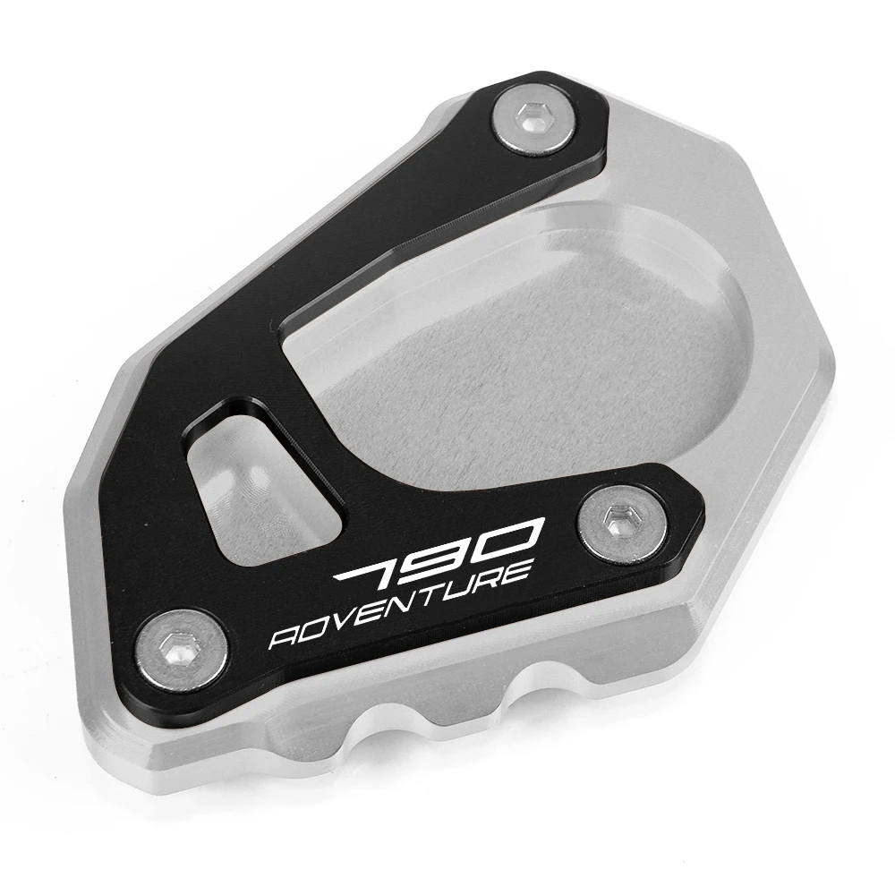 Для KTM 790 Adventure R/S 790 аксессуары для мотоцикла с ЧПУ алюминиевая боковая стойка для мотоцикла с логотипом - Цвет: SL-BK-790 Adventure